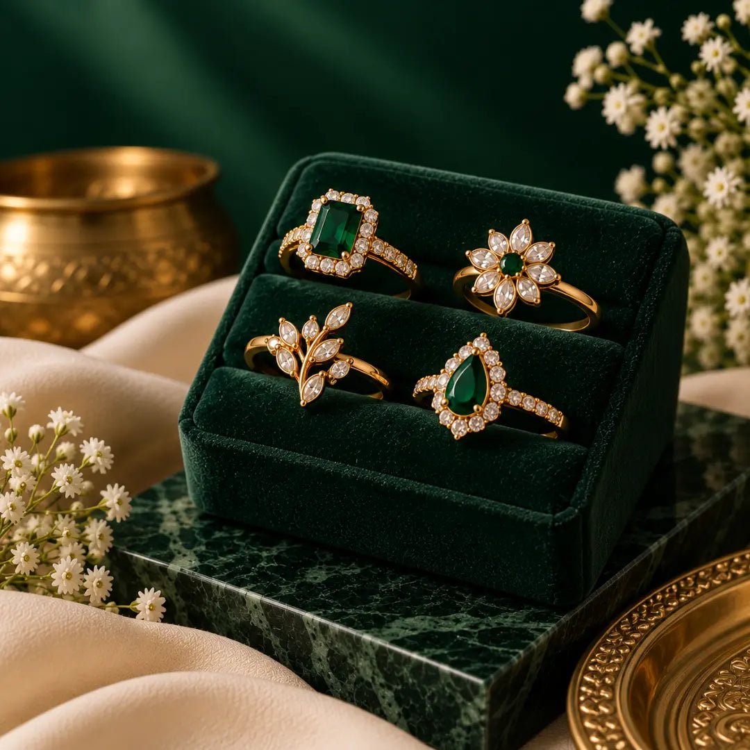 American Diamond Rings for Women - Iridescent Gems