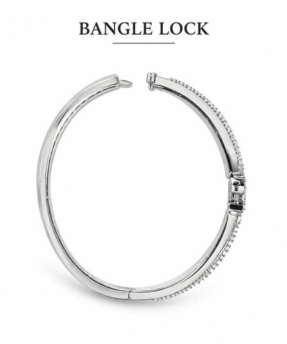 AD Bracelet in Polished Silver for Women - Iridescent Gems