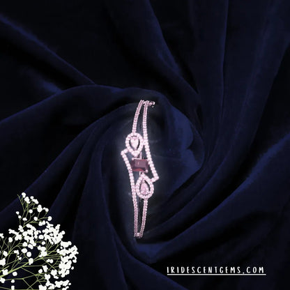 American Diamond Bracelet – AD Stone Tennis Style - Iridescent Gems