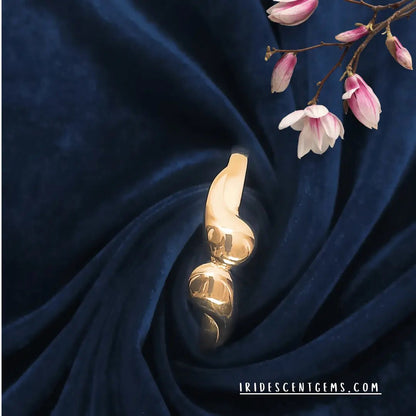 Gold Bangle Bracelet for Women | Fixed Size Minimalist Wristband - Iridescent Gems