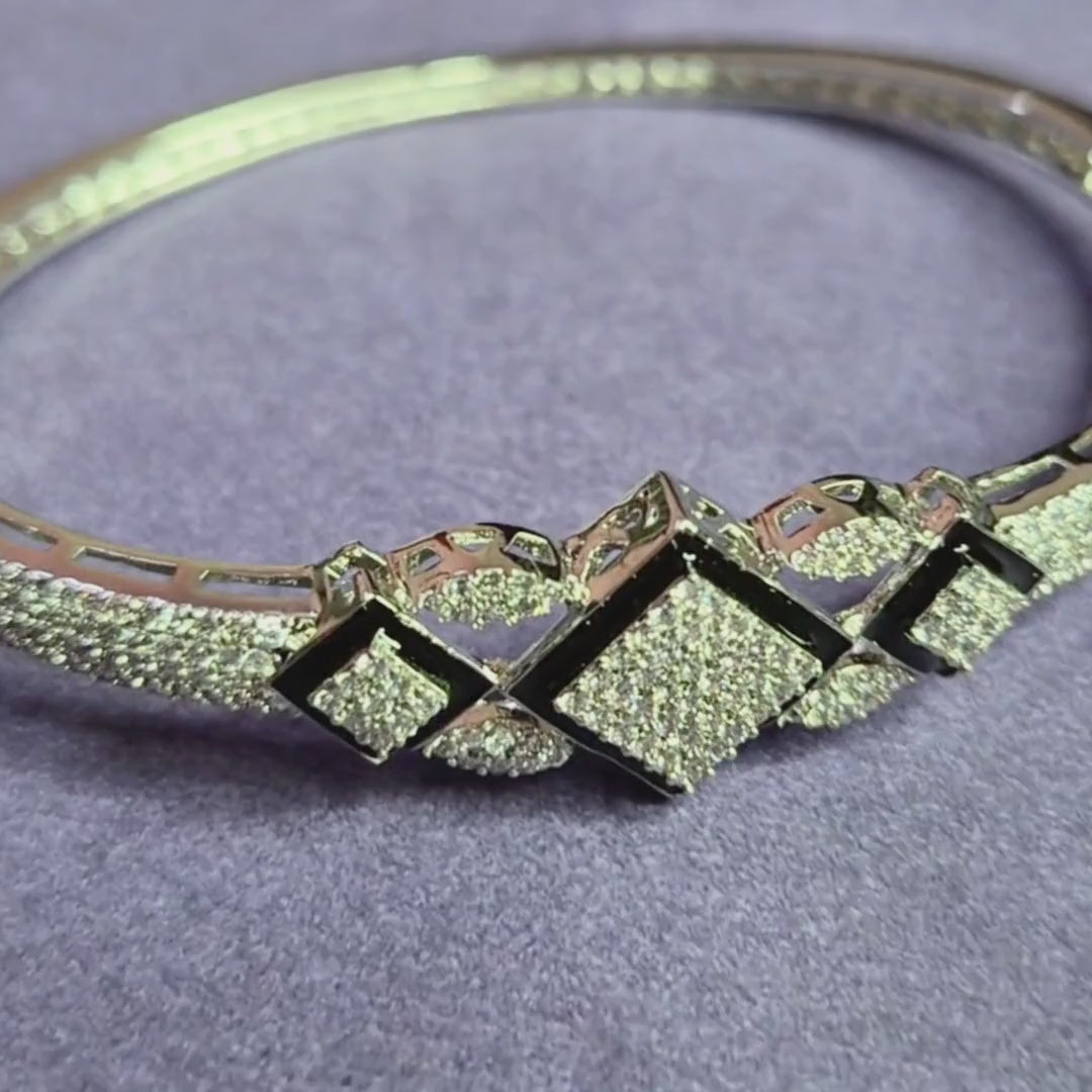 AD Bracelet women on blue gray background