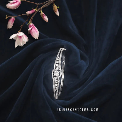 Silver Bracelet for Women – AD Stones, Daily Wear - Iridescent Gems